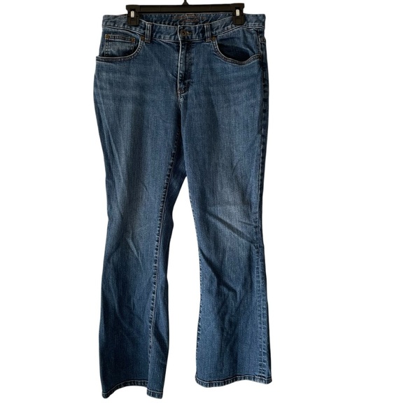 Lauren Co Contemporary Bootcut Premium Vintage Med Blue Wash Jeans Women Size 12 - Picture 1 of 7